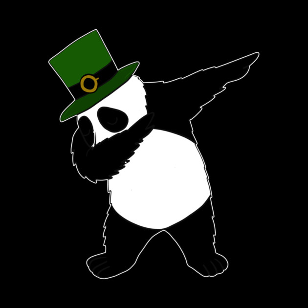 st patricks day Panda Dab Dabbing Funny Animal by logiamerch