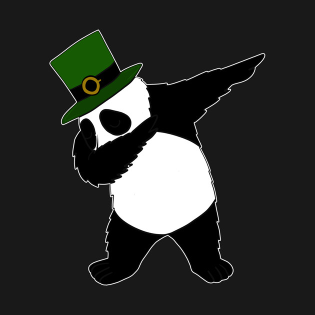 st patricks day Panda Dab Dabbing Funny Animal by logiamerch