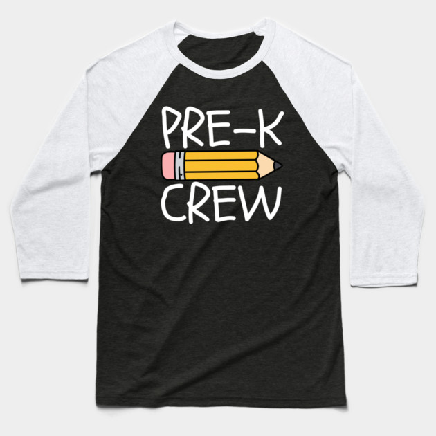 Pre-K Crew Baseball T-Shirt by Creatifly Graphic Tees