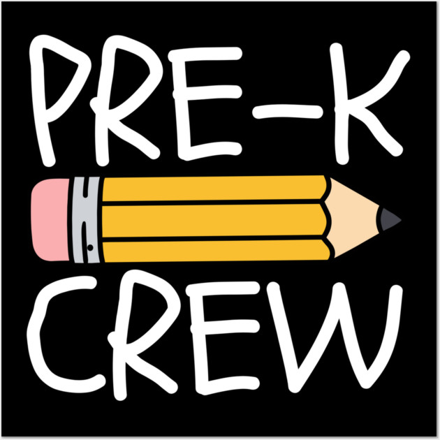 Pre-K Crew Wall Art by Creatifly Graphic Tees