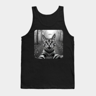 Cat Selfie with Alien, Cat Lovers Gifts for Men, Women & Kids Tank Top