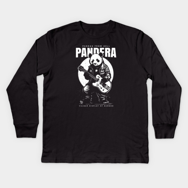 PANDERA Kids Long Sleeve T-Shirt by artslaves