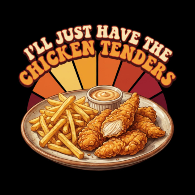 I'll Just Have The Chicken Tenders Food Lover Gift by ArtistTee ⭐⭐⭐⭐⭐