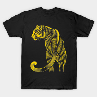 Gold Print Leopard T-Shirt – Bold, Stylish & Fiercely Confident T-Shirt