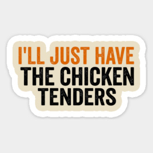 Chicken Tenders Foodie Gift Sticker