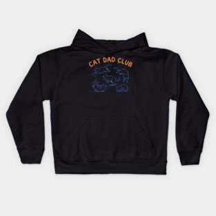 CAT DAD CLUB For Men Kids Hoodie