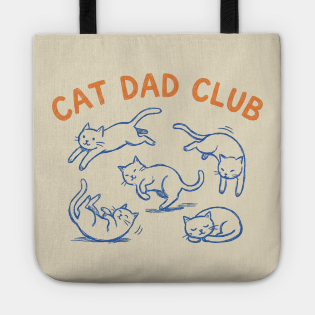 CAT DAD CLUB For Men Tote by ArtistTee ⭐⭐⭐⭐⭐