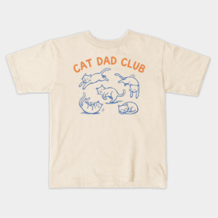 CAT DAD CLUB For Men Kids T-Shirt