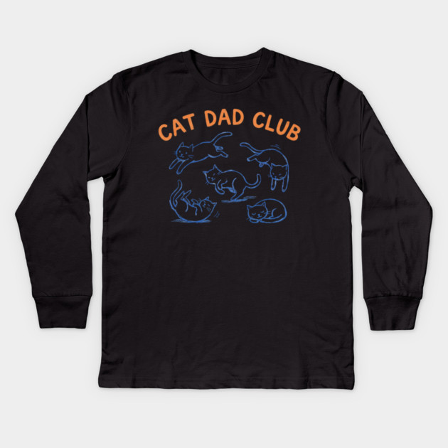 CAT DAD CLUB For Men Kids Long Sleeve T-Shirt by ArtistTee ⭐⭐⭐⭐⭐