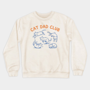 CAT DAD CLUB For Men Crewneck Sweatshirt