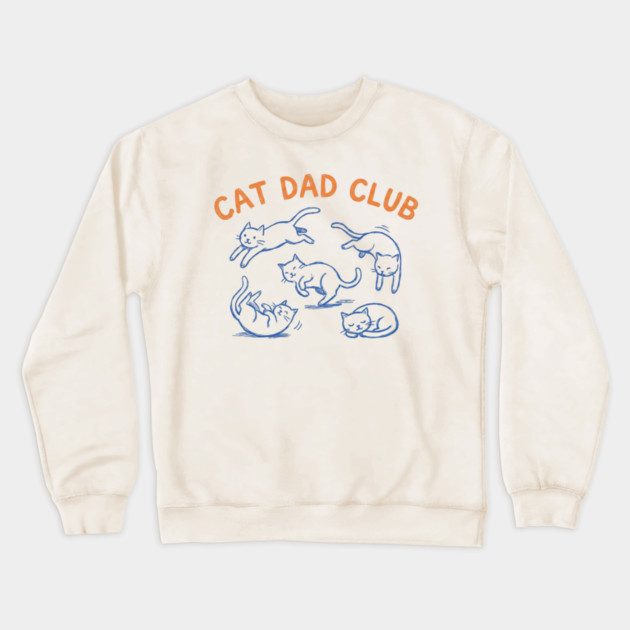 CAT DAD CLUB For Men Crewneck Sweatshirt by ArtistTee ⭐⭐⭐⭐⭐
