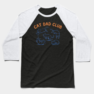 CAT DAD CLUB For Men Baseball T-Shirt