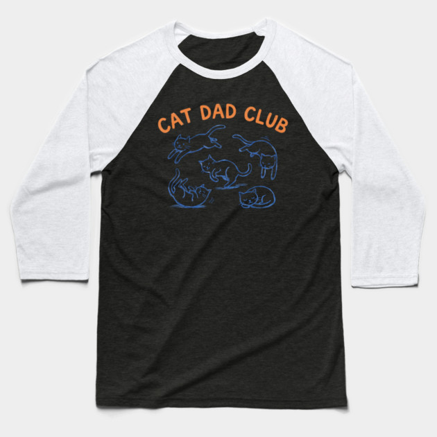 CAT DAD CLUB For Men Baseball T-Shirt by ArtistTee ⭐⭐⭐⭐⭐