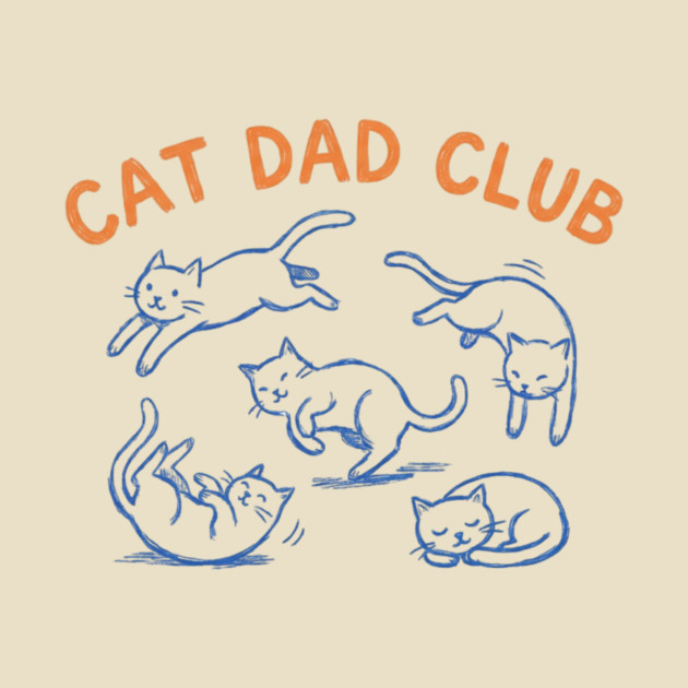 CAT DAD CLUB For Men by ArtistTee ⭐⭐⭐⭐⭐