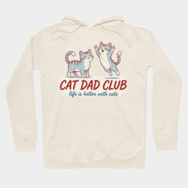 CAT DAD CLUB Cats Men Hoodie by ArtistTee ⭐⭐⭐⭐⭐