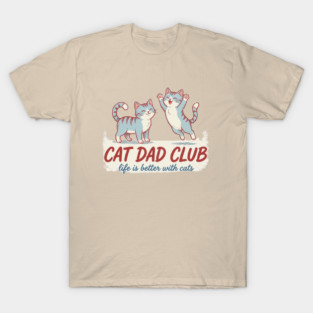 CAT DAD CLUB Cats Men T-Shirt