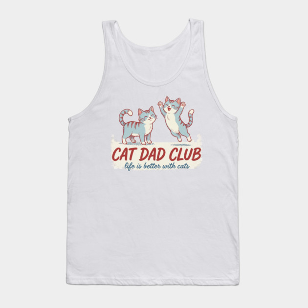 CAT DAD CLUB Cats Men Tank Top by ArtistTee ⭐⭐⭐⭐⭐