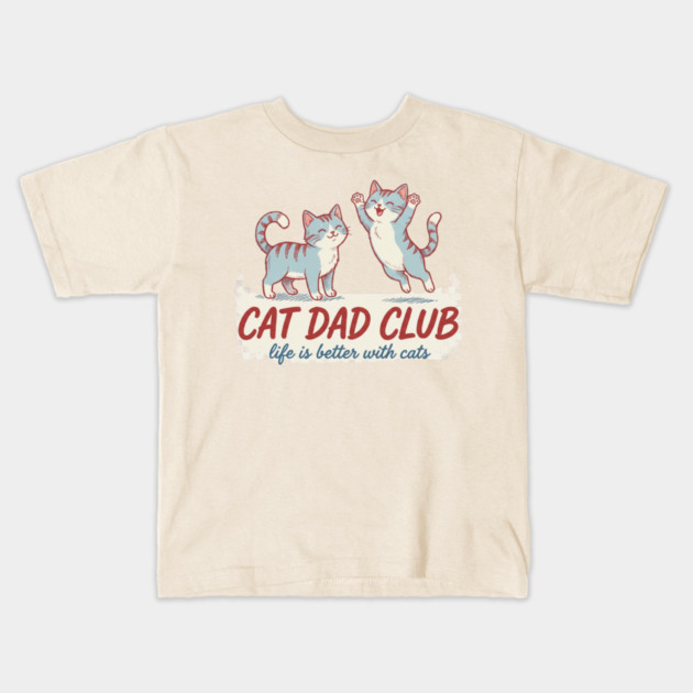 CAT DAD CLUB Cats Men Kids T-Shirt by ArtistTee ⭐⭐⭐⭐⭐