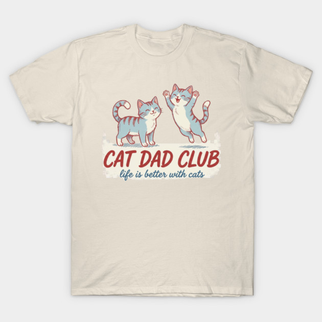 CAT DAD CLUB Cats Men T-Shirt by ArtistTee ⭐⭐⭐⭐⭐