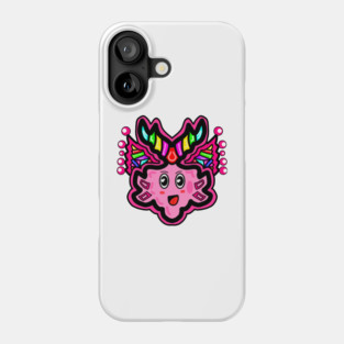 Happy Rainbow Antler Creature ✨🦌🎨 Pink Version Phone Case