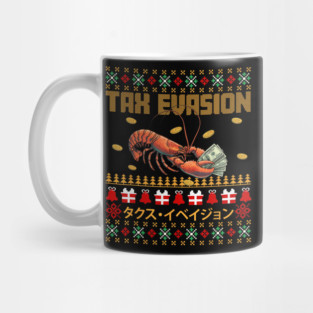 Lobster Money Tax Evasion Funny Retro Holiday Comedy Mug