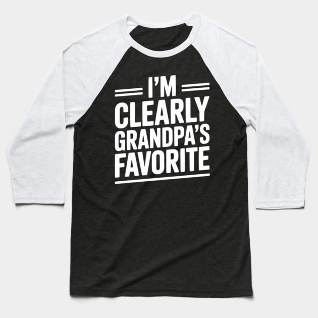 I'm Clearly Grandpa's Favorite Baseball T-Shirt by Frank Ring