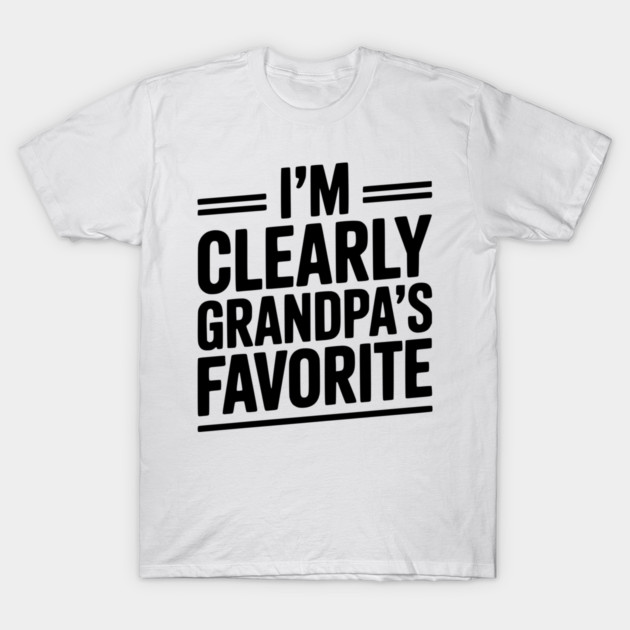 I'm Clearly Grandpa's Favorite T-Shirt by Frank Ring
