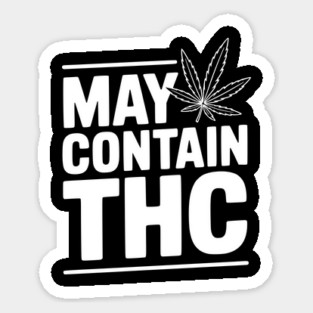 May Contain THC Sticker