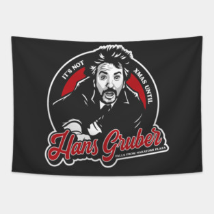 It's not xmas until Hans Gruber falls from Nakatomi Plaza Tapestry
