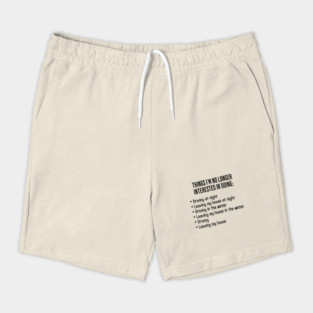 Funny List of Things I'm No Longer Interested in Doing Shorts