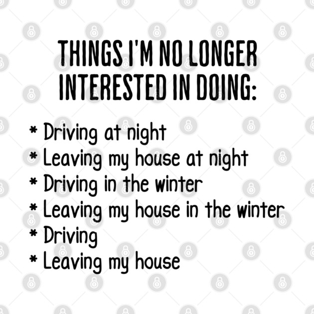 Funny List of Things I'm No Longer Interested in Doing by Luxinda