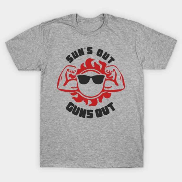 Sun's Out Guns Out Dad Bod T-Shirt by Anticorporati