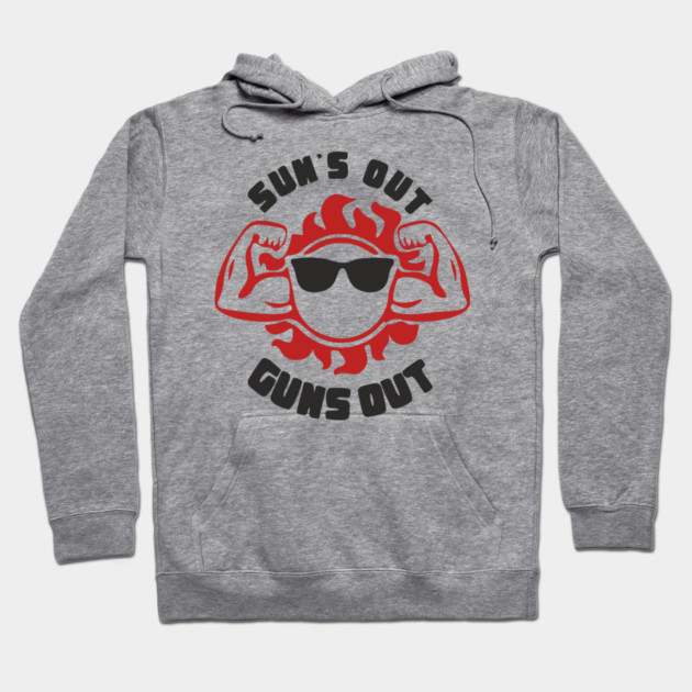 Sun's Out Guns Out Dad Bod Hoodie by Anticorporati