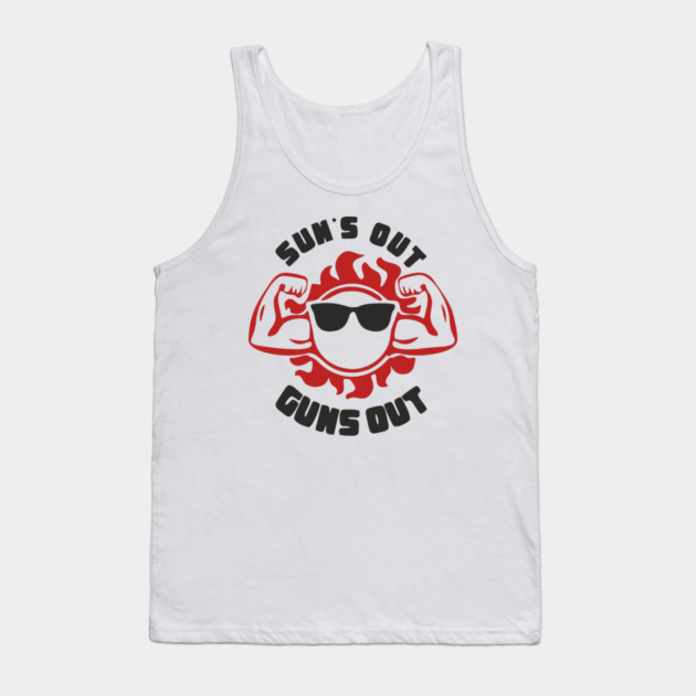 Sun's Out Guns Out Dad Bod Tank Top by Anticorporati
