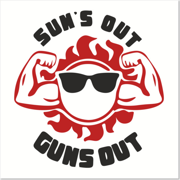 Sun's Out Guns Out Dad Bod Wall Art by Anticorporati