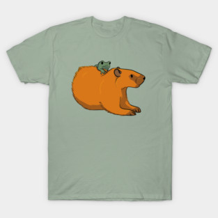 Groundhog chilling with a frog T-Shirt