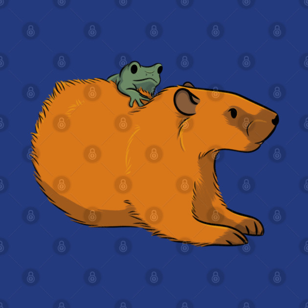 Groundhog chilling with a frog by DeguArts