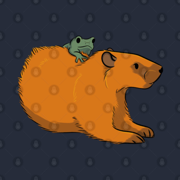 Groundhog chilling with a frog by DeguArts