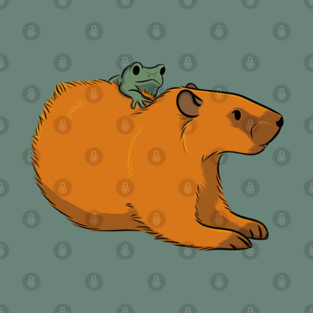 Groundhog chilling with a frog by DeguArts