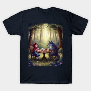 Little Red Riding Hood and the Big Bad Wolf Afternoon Tea T-Shirt