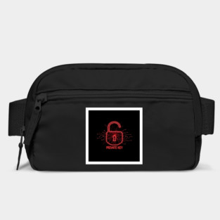 Private Key (Red) - Secure Crypto Padlock - Ethical Hacking Sofa Decor Bag