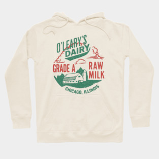 Vintage O’Leary Dairy Retro Farm Parody Great Chicago Fire Hoodie