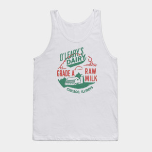Vintage O’Leary Dairy Retro Farm Parody Great Chicago Fire Tank Top