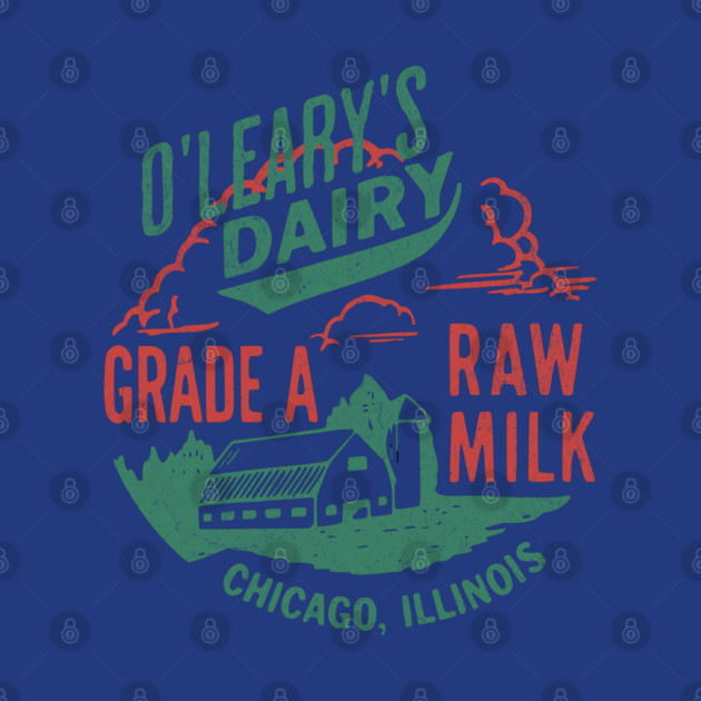 Vintage O’Leary Dairy Retro Farm Parody Great Chicago Fire by Yesteeyear
