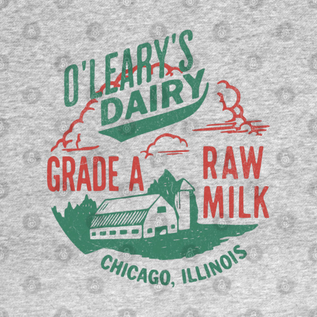 Vintage O’Leary Dairy Retro Farm Parody Great Chicago Fire by Yesteeyear