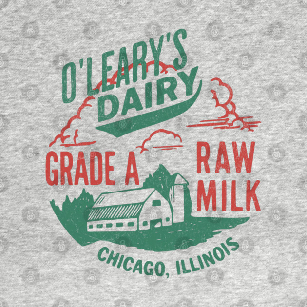 Vintage O’Leary Dairy Retro Farm Parody Great Chicago Fire by Yesteeyear