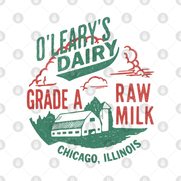 Vintage O’Leary Dairy Retro Farm Parody Great Chicago Fire by Yesteeyear