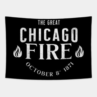 History The Great Chicago Fire 1871 Historic Events Tapestry