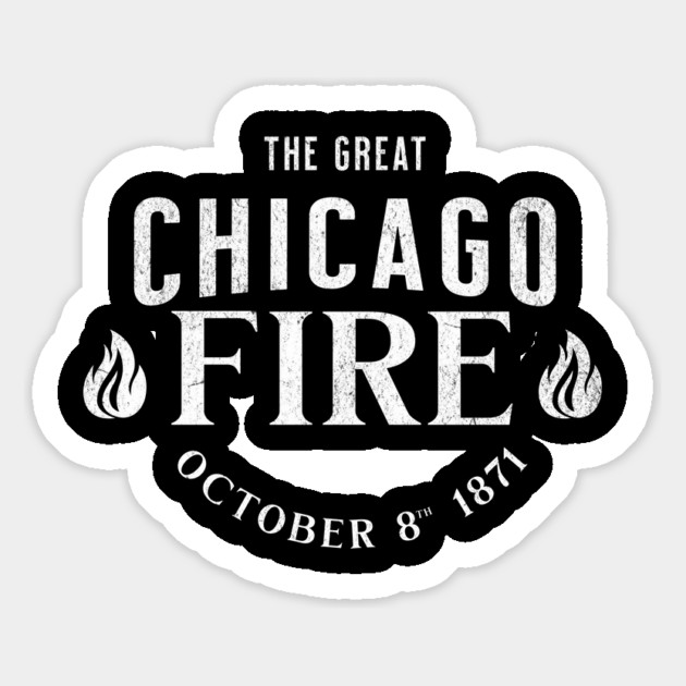 History The Great Chicago Fire 1871 Historic Events Magnet by Yesteeyear