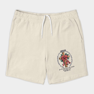 Jesus Christmas Cross Holiday Faith Shorts